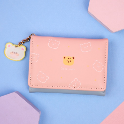 Мини-кошелек "Bear" розовый