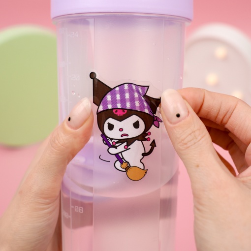 Бутылочка прозрачная "Куро" фиолетовый, 700 мл.  оптом