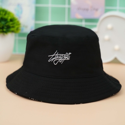 Панама двусторонняя "Thug Life" черный, M (56-58см)