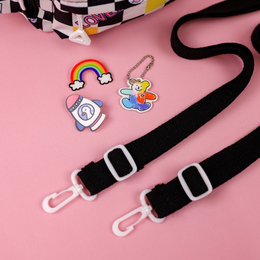 Сумка "Love bear" черно-белый