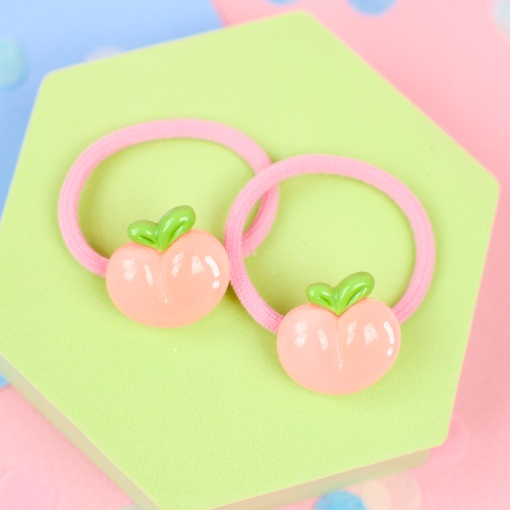 Набор резинок для волос "Персик" 2шт