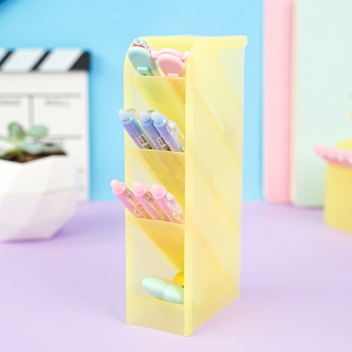 Органайзер для канцелярии "Color" желтый, 5x20.6x9.3 см