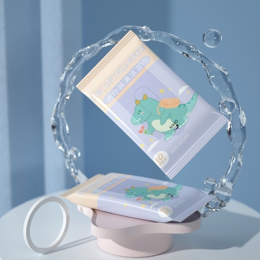 Влажные салфетки "Динозавр" 1 уп. по 10шт.