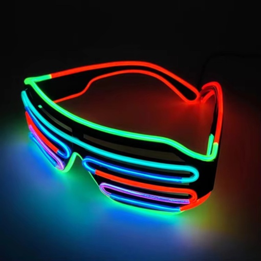 Имиджевые очки "Neon" с подсветкой, разноцветный