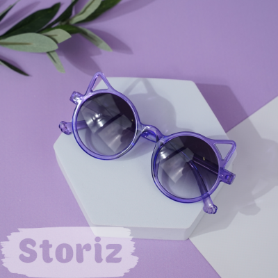 Солнцезащитные очки с чехлом "Cat" purple