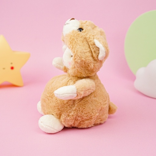 Мягкая игрушка "Овечка в костюме мишки" 23 см