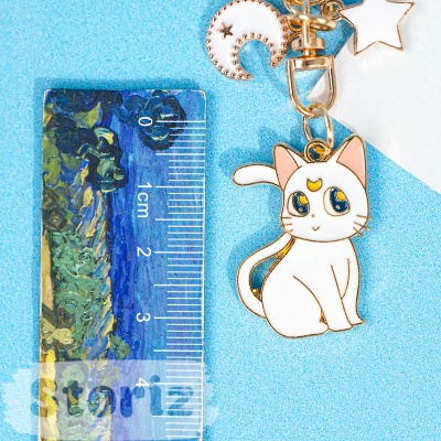 Брелок "Sailor Moon Cat" белый