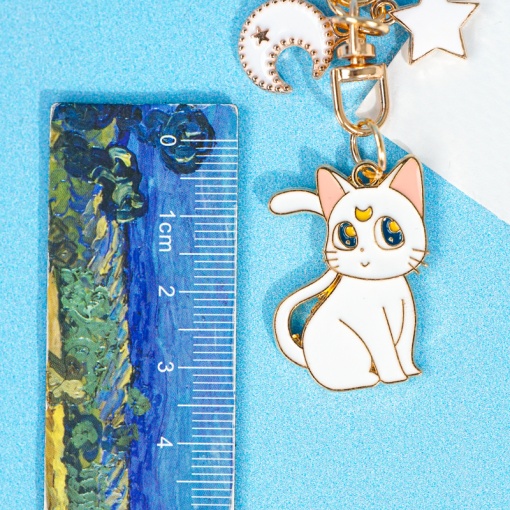Брелок "Sailor Moon Cat" белый