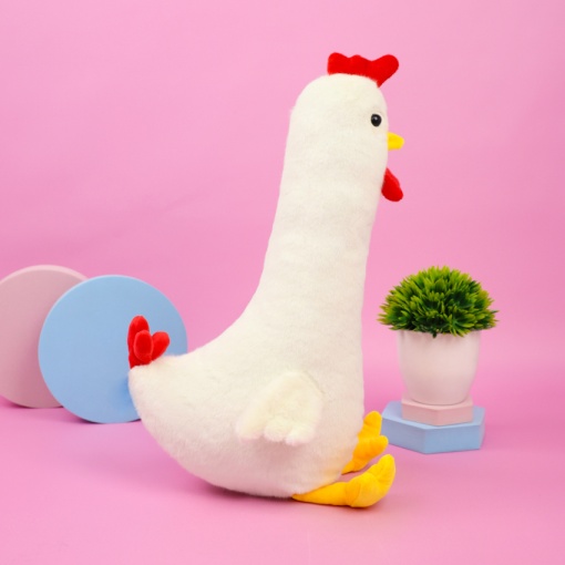 Мягкая игрушка "Курочка" белый, 60см