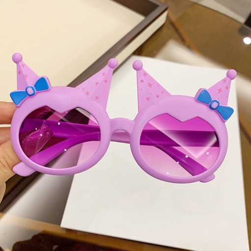 Имиджевые очки "Kuro" голубой бантик, фиолетовый