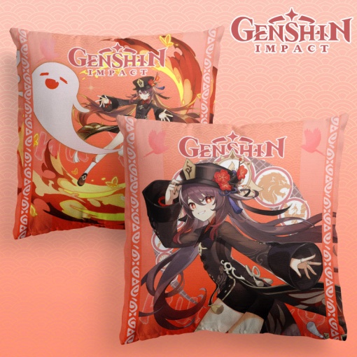 Подушка декоративная "Genshin Impact" Ху Тао, 40x40см (1 серия)