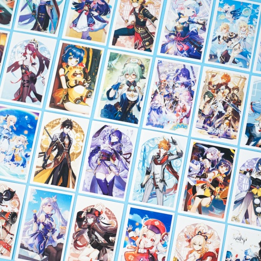 Набор картонных карточек "Genshin Impact № 2" 30шт.