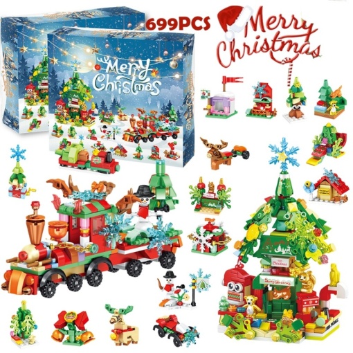 Конструктор "НГ Advent Calendar" поезд №26 (699 деталей)