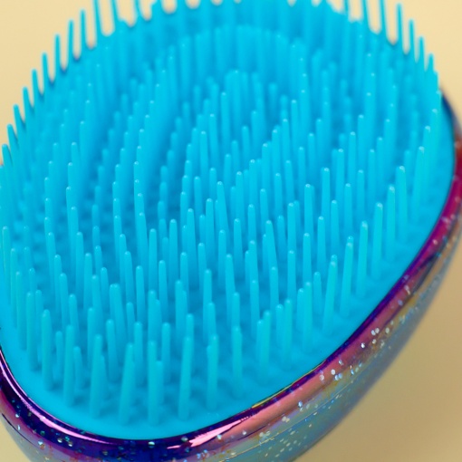 Расческа "Звездное небо" синий с блестками