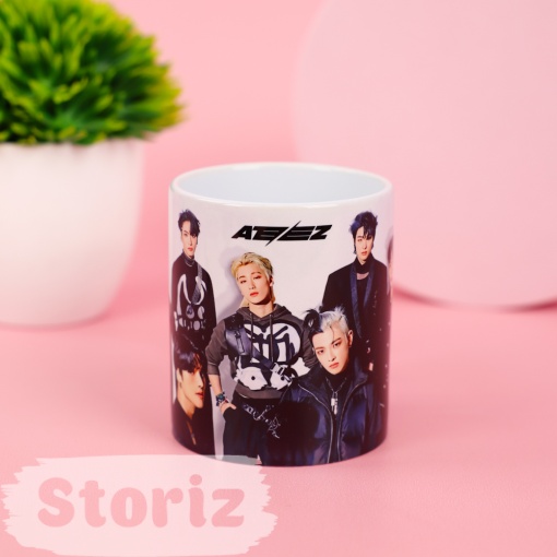 Кружка "K-pop" Ateez 300 мл оптом со склада!