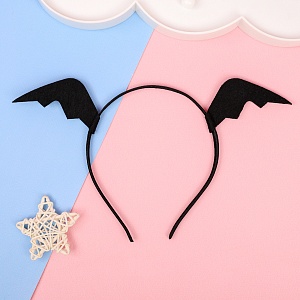 Ободок "Bat Wings", черный