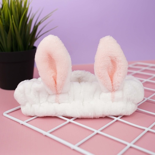 Повязка для волос "Заячьи ушки" белые