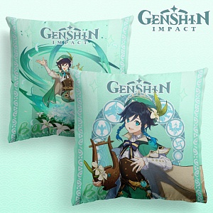 Подушка декоративная "Genshin Impact" Венти, 40x40см (1 серия)