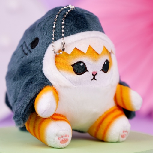 Мягкий брелок "Кото-акула" 12 см