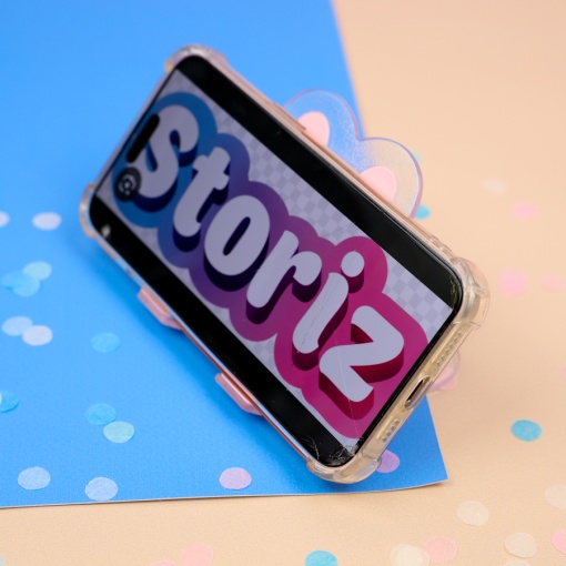 Подставка для телефона "Лапка" розовый