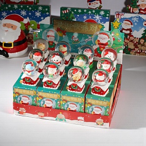 Snow globe Surprise "НГ Eve Party" с подсветкой, в ассортименте 1шт оптом