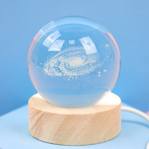 Ночник "Хрустальный шар" Млечный Путь, 6 см оптом