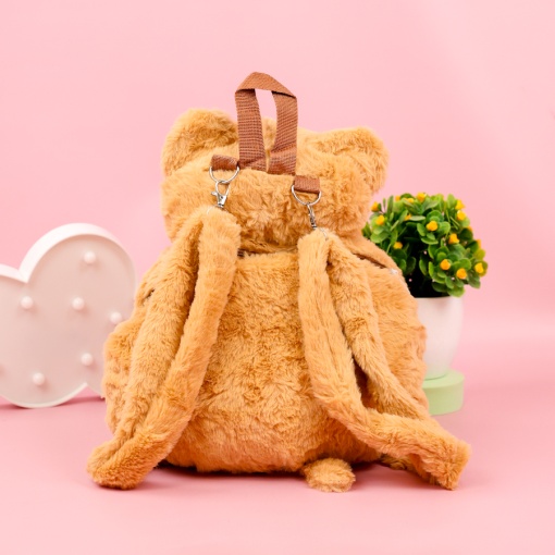 Рюкзак "Плюшевый Кот" Большие глазки, коричневый