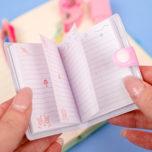 Набор канцелярский "Хагги Вагги" розовый (ручка, блокнот, маркер, скотч)