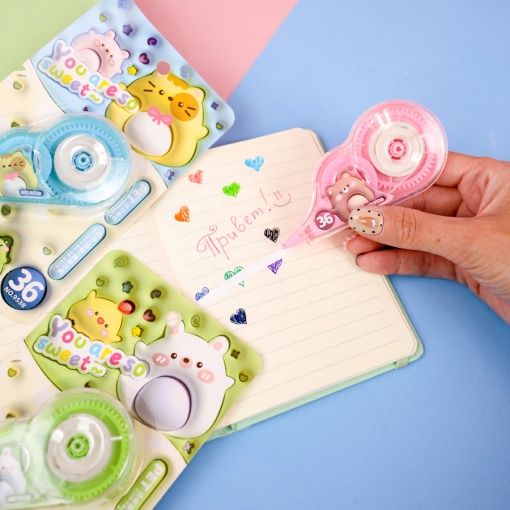 Корректор "Animals" №9538 в ассортименте, 1 шт.