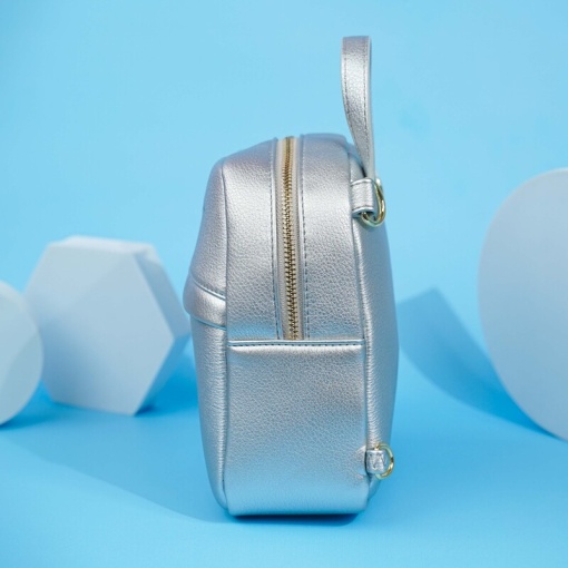 Рюкзак кож.зам."TAOMICMIC" D7015 серебристый