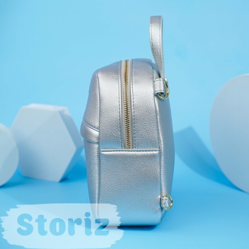 Рюкзак кож.зам."TAOMICMIC" D7015 серебристый