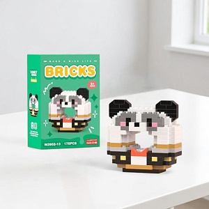 Конструктор "Briks Пончик" Панда №2602-13 (170 деталей)