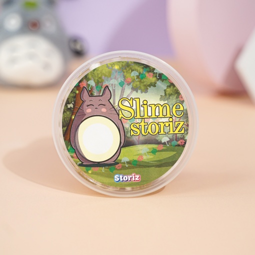 Слайм "Стекло" золотые блестки + шарики 150гр. STORIZ