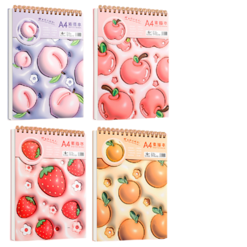 Скетчбук "Ягодки" A4, в ассортименте 1 шт.