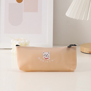 Пенал "Purr" персиковый