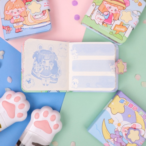 Блокнот "Miss Star" 80x80 мм, в ассортименте 1 шт. (823013)