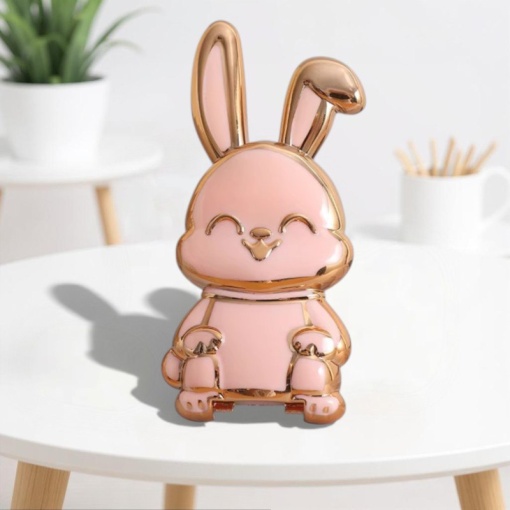 Подставка-украшение для телефона "Cute bunny" розовый