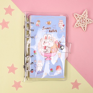 Блокнот "Sweet Rabbit" голубой, 9,5х17 см