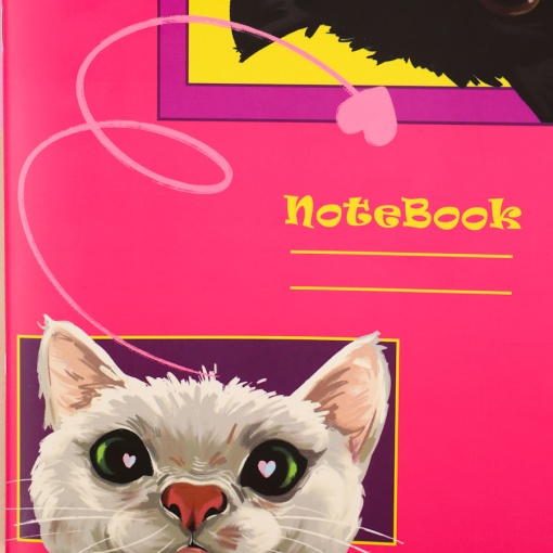 Тетрадь "Котики" розовый, 48 листов (STORIZ) 