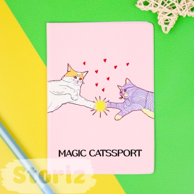 Обложка на паспорт "Magic Catssport" STORIZ