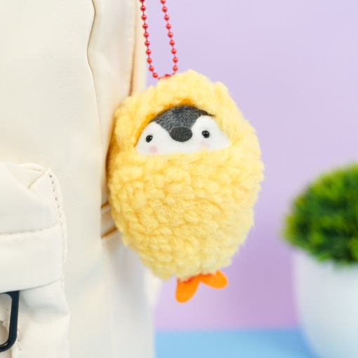 Мягкий брелок "Пингвин в креветке" 12 см