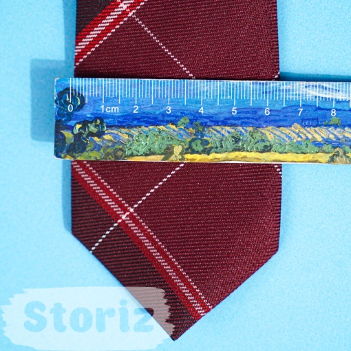 Галстук "Wine Red Plaid" на резиночке