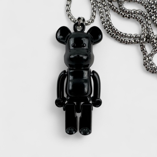 Кулон на цепочке "Bearbrick" черный