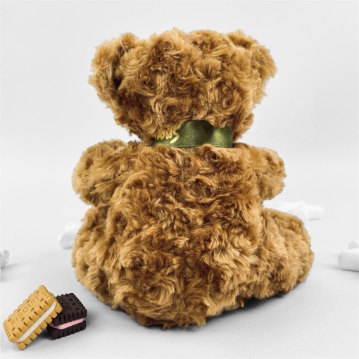 Мягкая игрушка "Мишка с бантиком" 20см, светло-коричневый