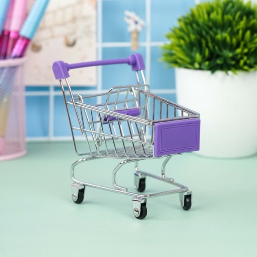 Тележка фиолетовая оптом