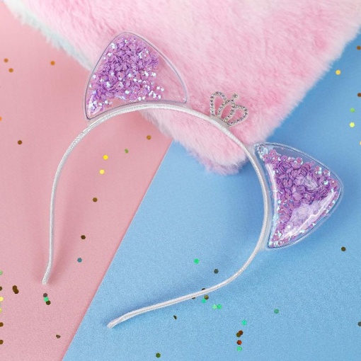 Ободок "Princess" сиреневый