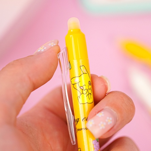 Ручка со стирающимися чернилами и стирашка "Покемон Пика-Пика", синяя