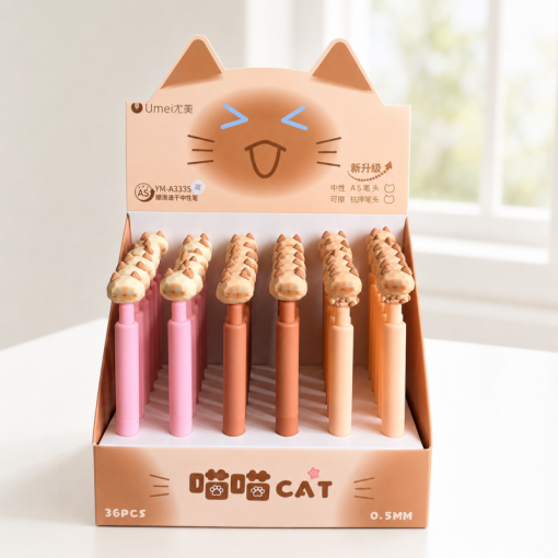 Ручка "Chubby Cat" №3335, в ассортименте 1шт, (синий)