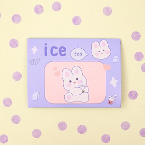 Конверт-открытка "Rabbit" №07, синий