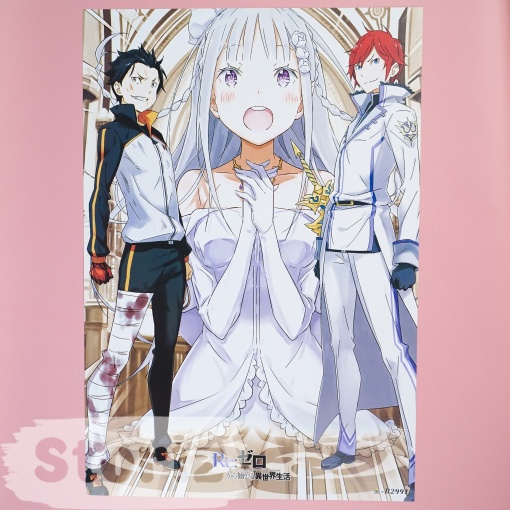 Набор постеров "Re: Zero" 8 шт, 42х29см оптом